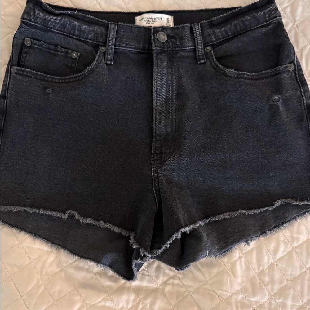 Abercrombie & Fitch Women's Black Denim Jean Shorts